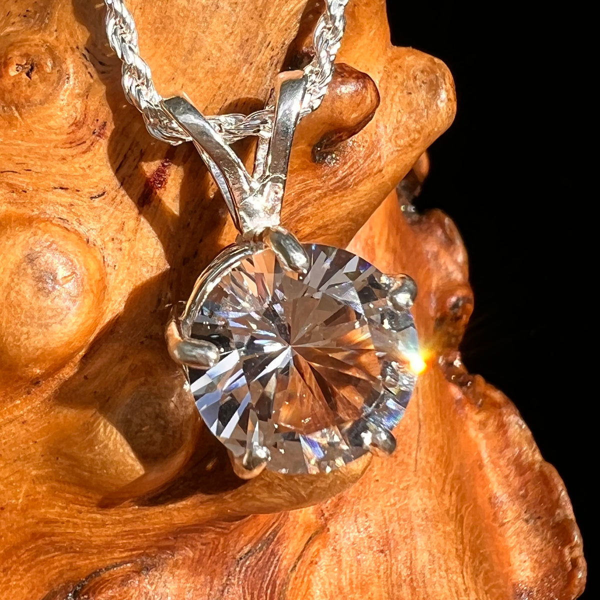 Danburite Pendant Sterling Silver #8816-Moldavite Life