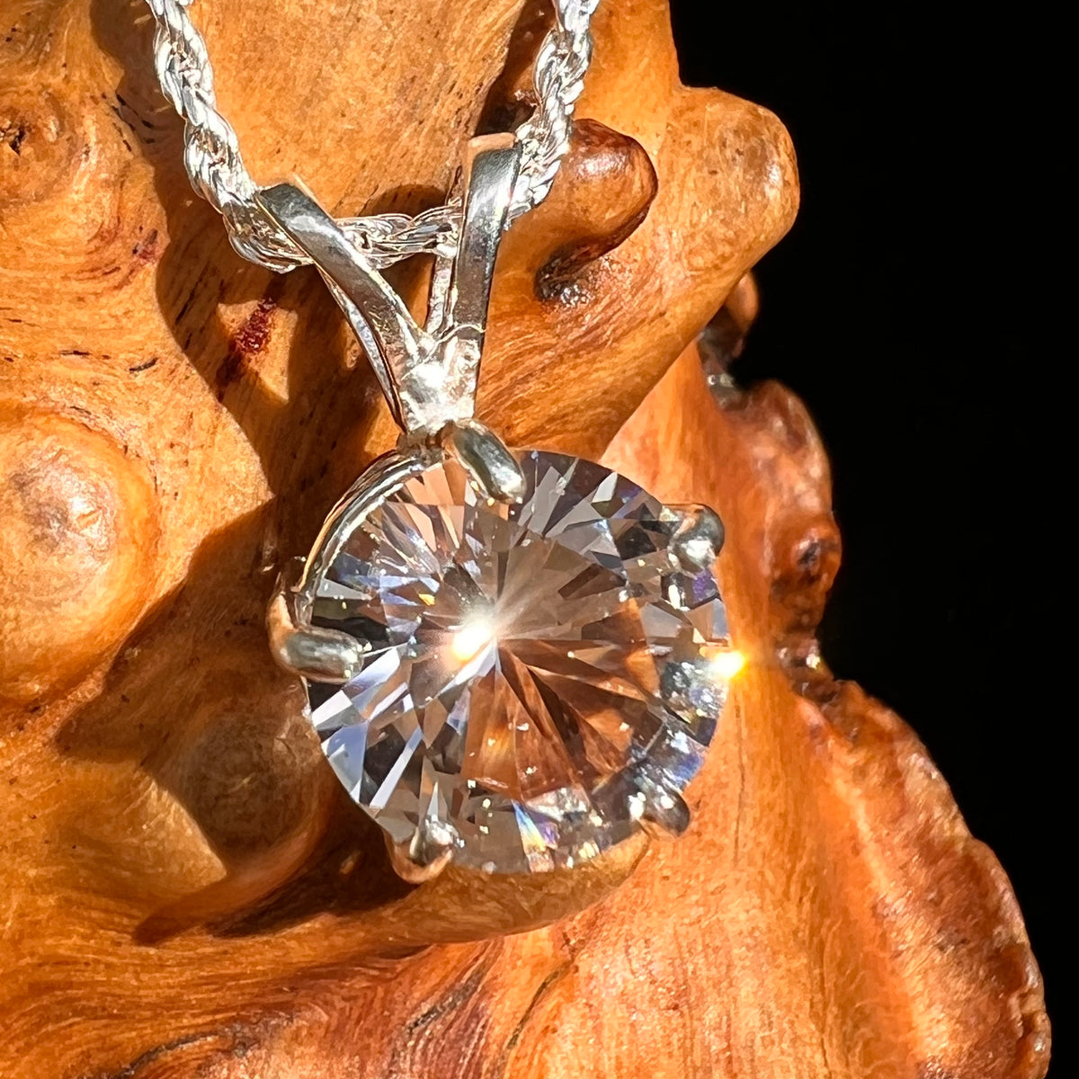 Danburite Pendant Sterling Silver #8816-Moldavite Life