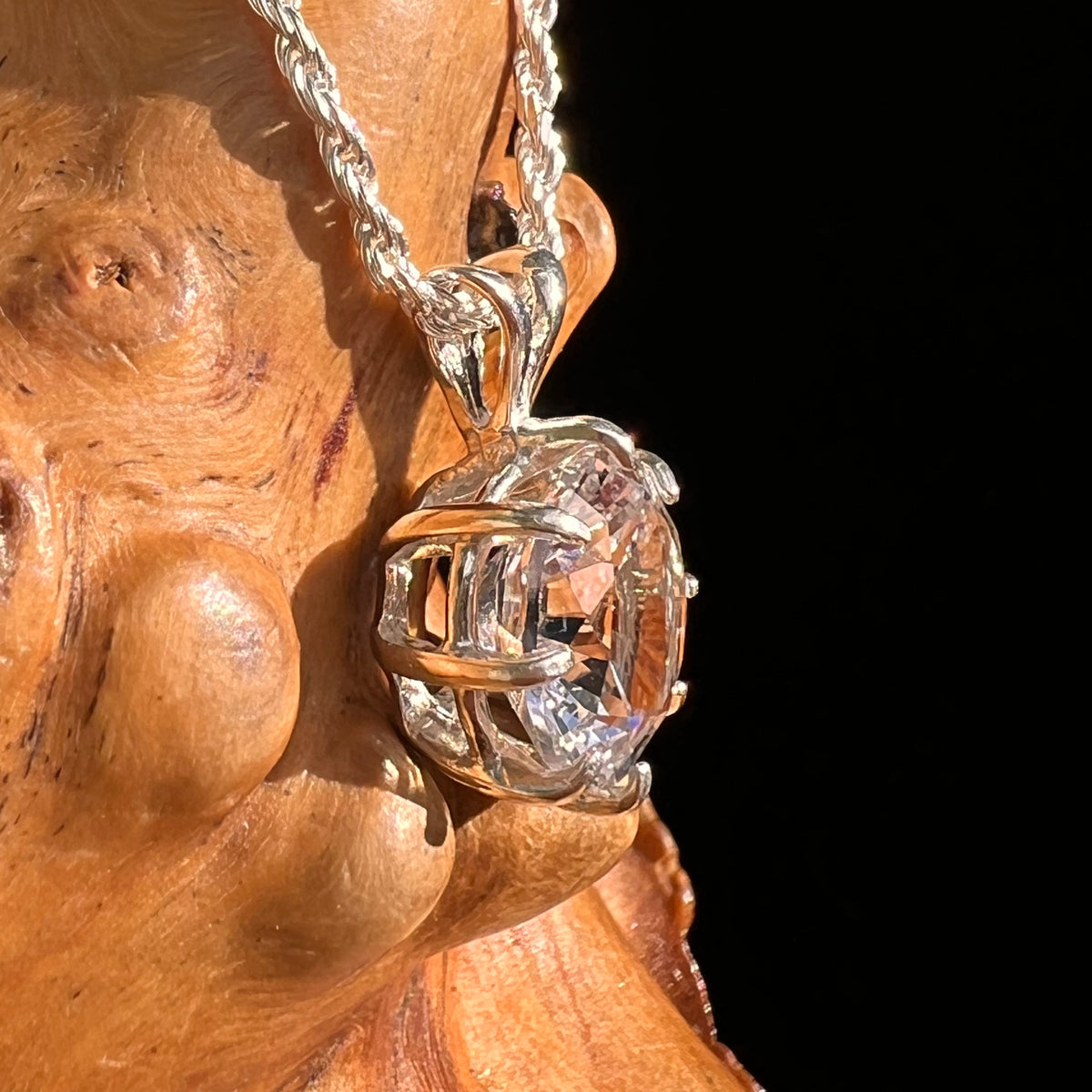 Danburite Pendant Sterling Silver #8817-Moldavite Life