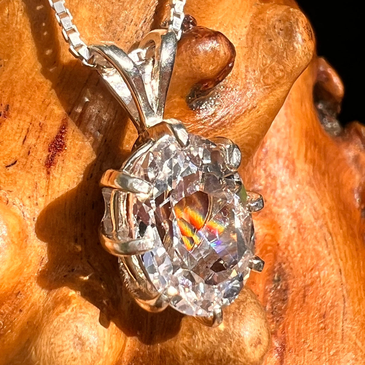 Danburite Pendant Sterling Silver #8818-Moldavite Life