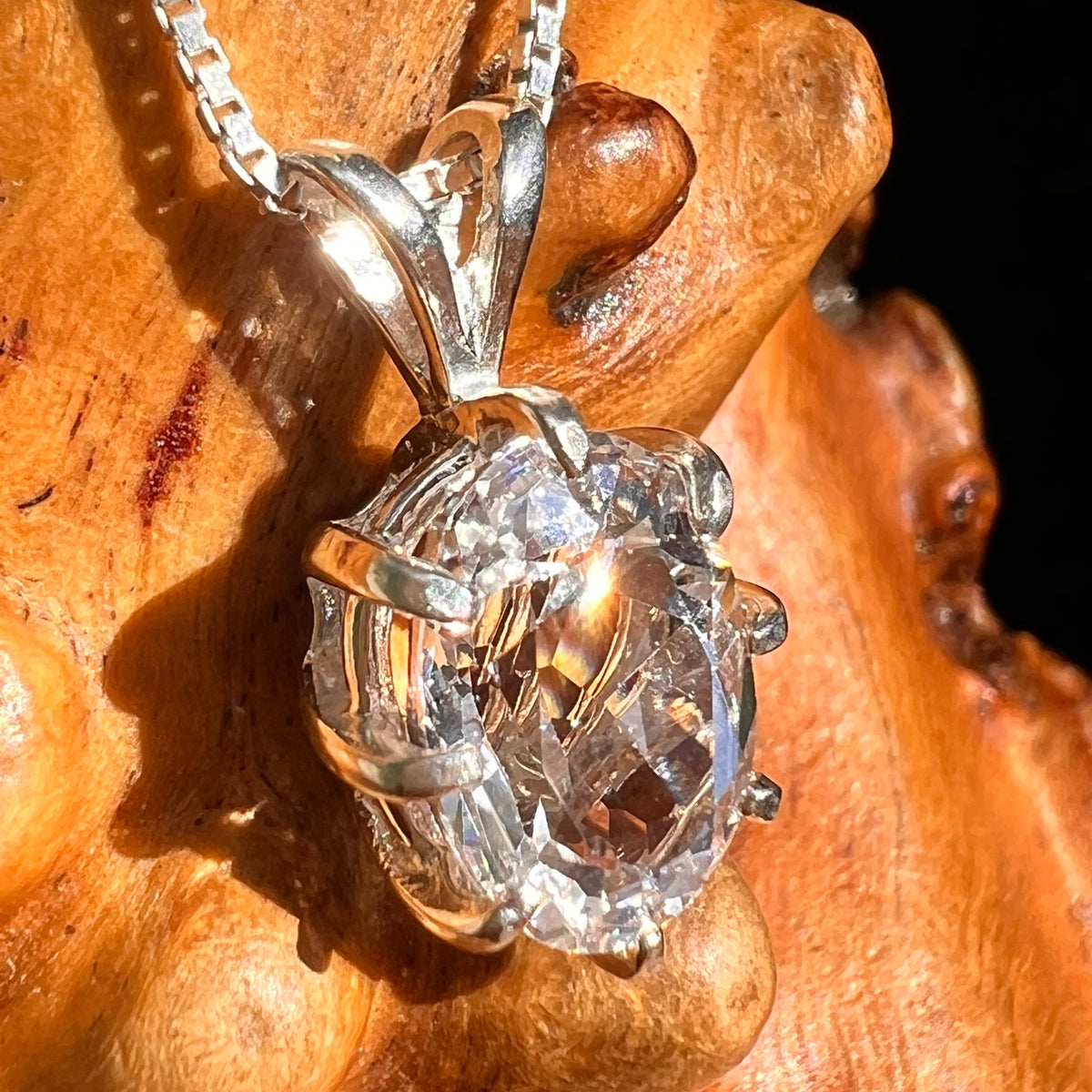 Danburite Pendant Sterling Silver #8818-Moldavite Life