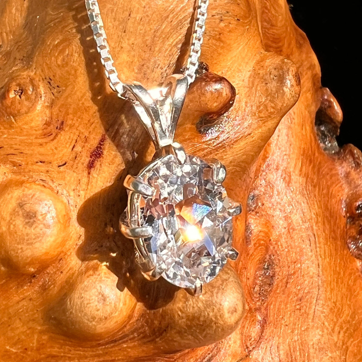 Danburite Pendant Sterling Silver #8818-Moldavite Life