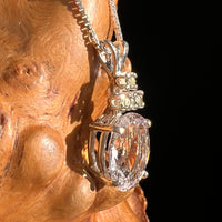 Danburite & Triple Moldavite Necklace Sterling Silver #8823-Moldavite Life