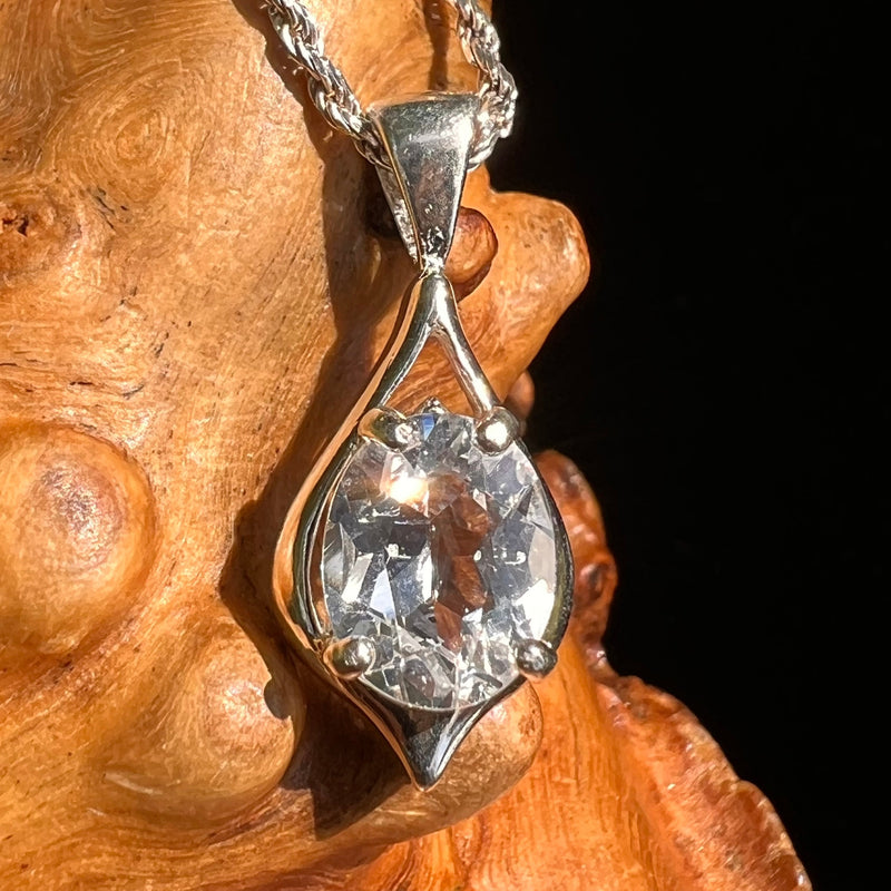 Faceted Danburite Pendant Sterling Silver #5268-Moldavite Life