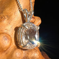 Faceted Kunzite Pendant Sterling Silver #6747-Moldavite Life