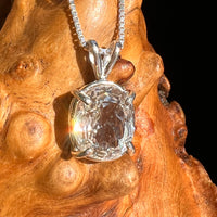 Faceted Kunzite Pendant Sterling Silver #6747-Moldavite Life