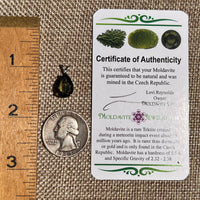 Faceted Moldavite Pendant Sterling Silver #8523-Moldavite Life