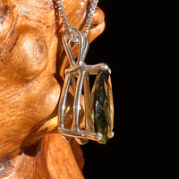 Faceted Moldavite Pendant Sterling Silver #8525-Moldavite Life