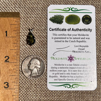 Faceted Moldavite Pendant Sterling Silver #8529-Moldavite Life