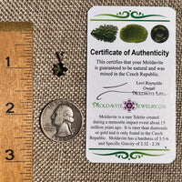 Faceted Moldavite Pendant Sterling Silver #8531-Moldavite Life