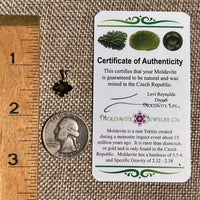 Faceted Moldavite Pendant Sterling Silver #8532-Moldavite Life