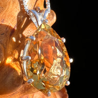 Golden Citrine Pendant Sterling Silver #7744-Moldavite Life