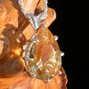 Golden Citrine Pendant Sterling Silver #7744-Moldavite Life