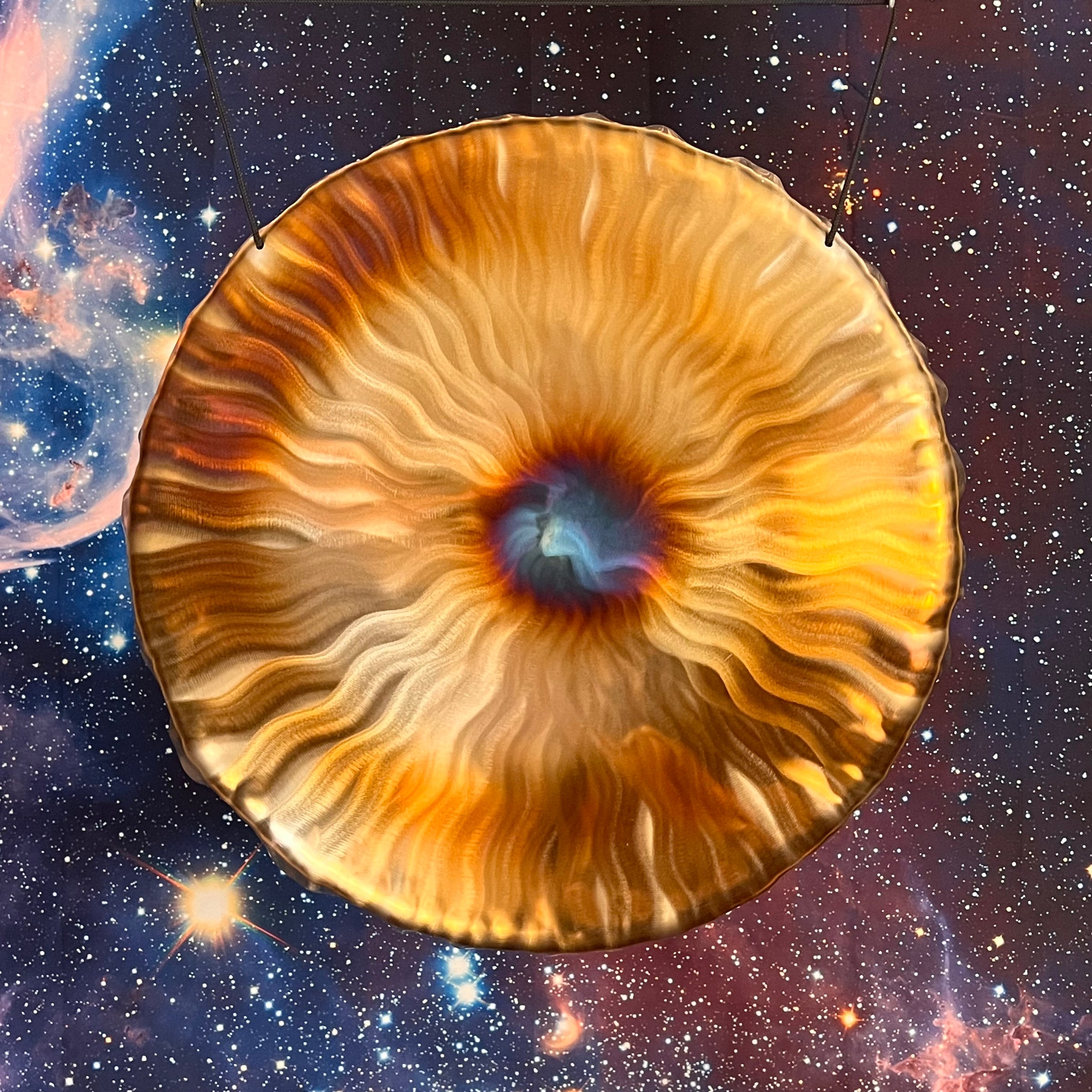 Golden Portal Gong 20"-Moldavite Life