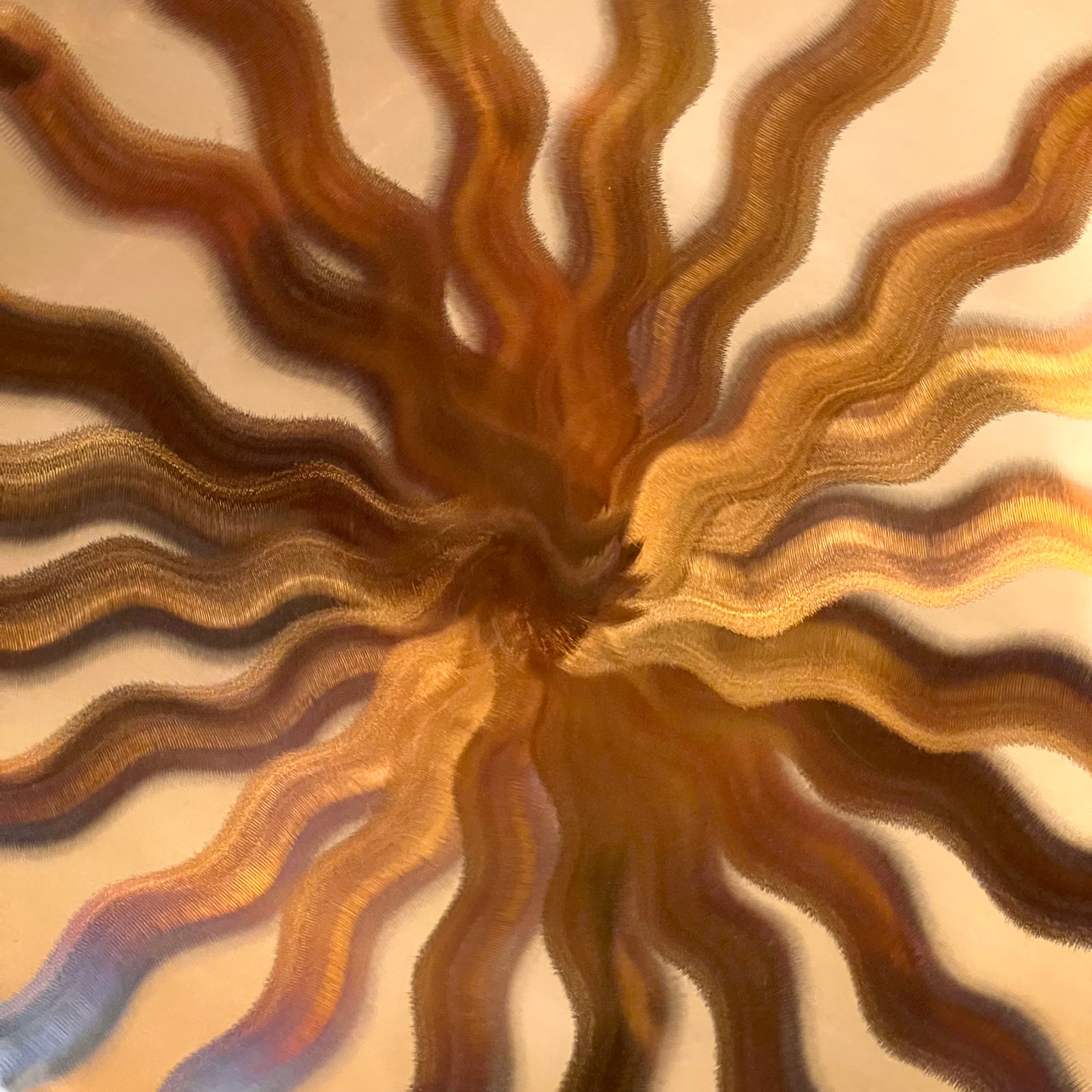 Golden Ray Gong 20"-Moldavite Life