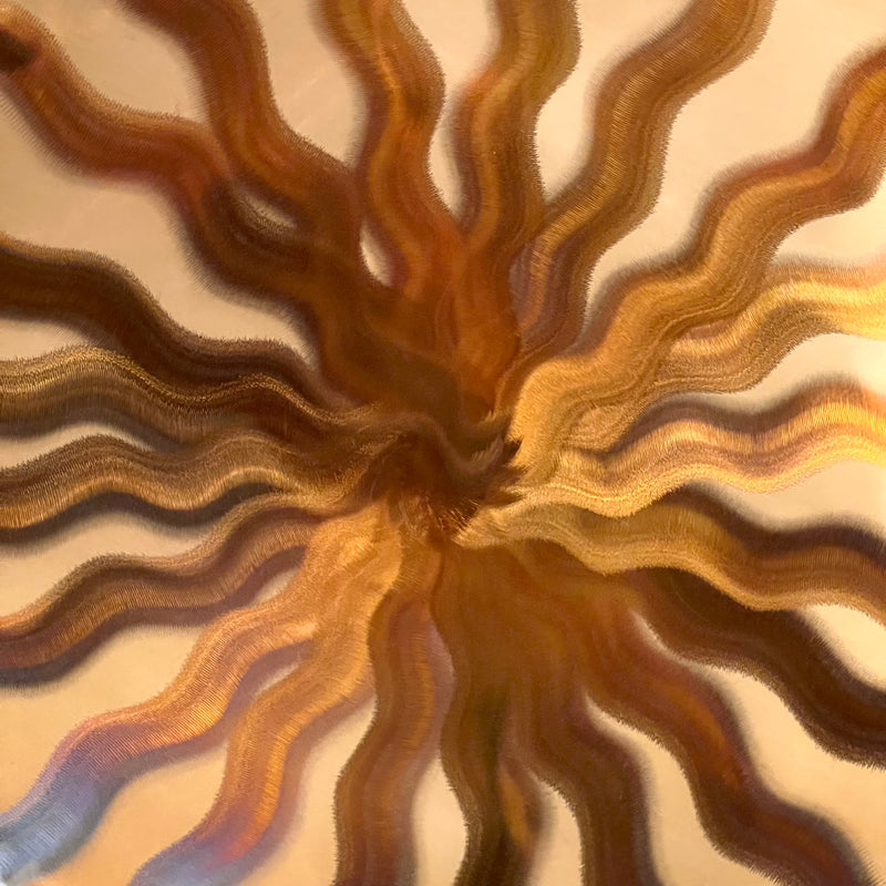 Golden Ray Gong 20"-Moldavite Life