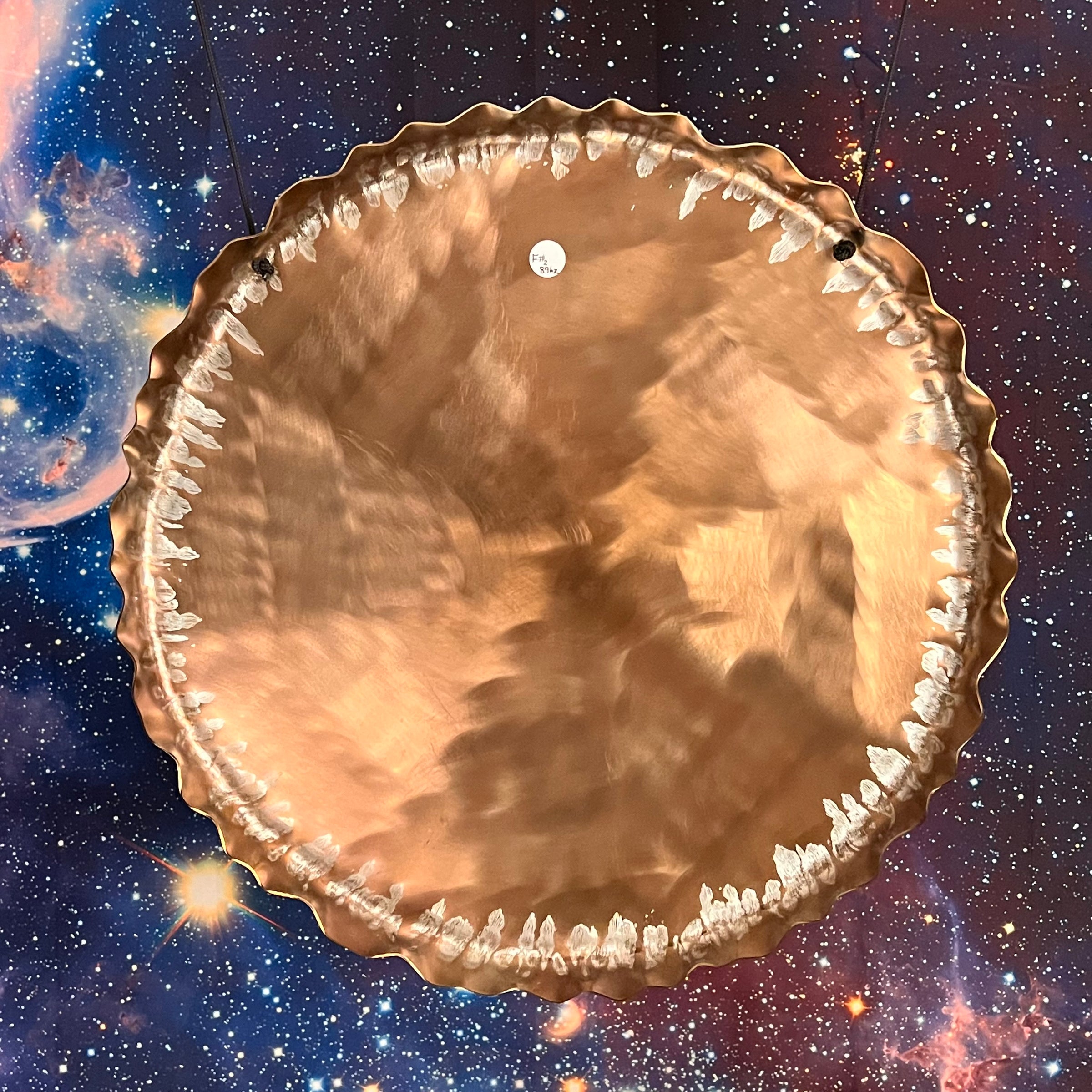 Golden Ray Gong 20"-Moldavite Life