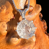 Golden Rutile Spider Quartz Pendant Sterling Silver #7797-Moldavite Life