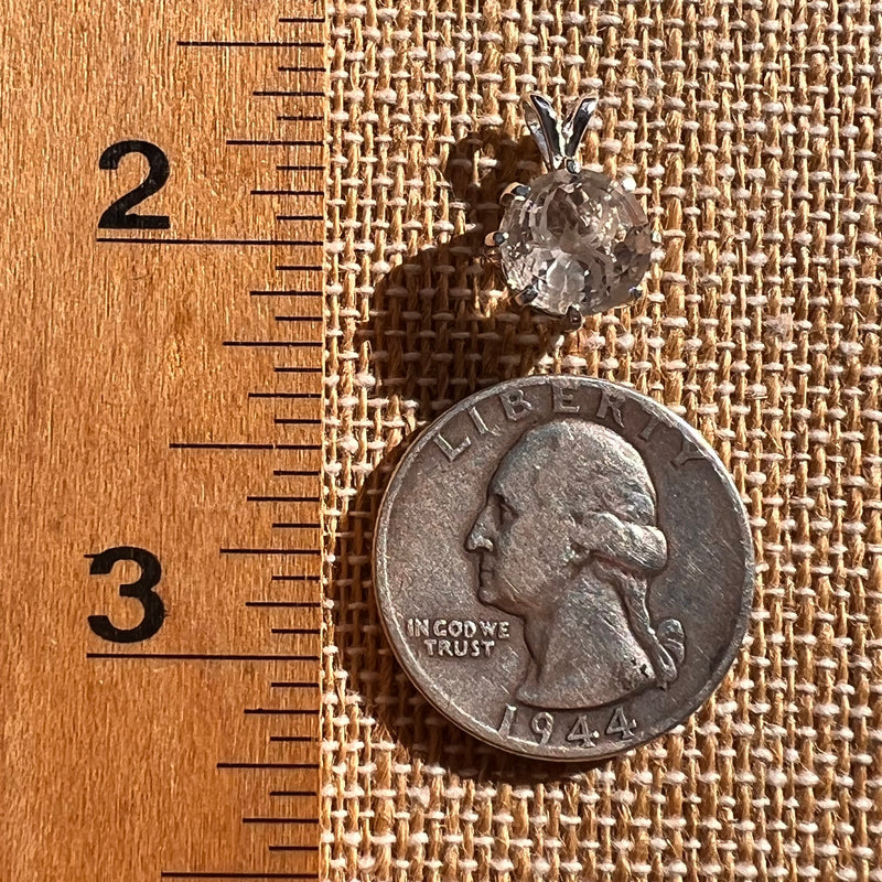 Golden Rutile Spider Quartz Pendant Sterling Silver #7798-Moldavite Life