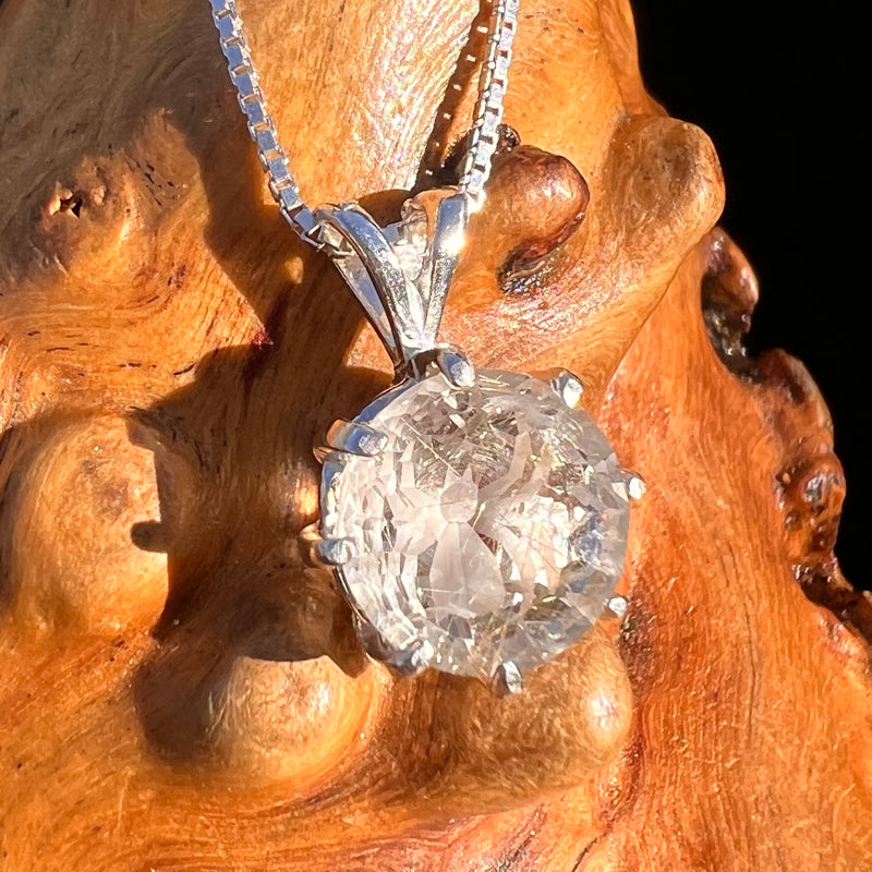 Golden Rutile Spider Quartz Pendant Sterling Silver #7798-Moldavite Life