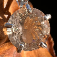 Golden Rutile Spider Quartz Pendant Sterling Silver #7799-Moldavite Life