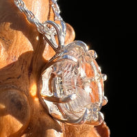 Golden Rutile Spider Quartz Pendant Sterling Silver #7800-Moldavite Life