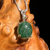 Green Aventurine & Moldavite Necklace Sterling #6630-Moldavite Life