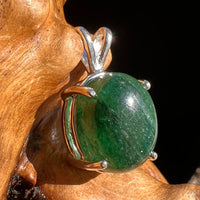 Green Aventurine Pendant Sterling Silver #6267-Moldavite Life