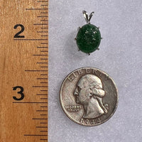 Green Aventurine Pendant Sterling Silver #6268-Moldavite Life