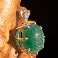 Green Aventurine Pendant Sterling Silver #6269-Moldavite Life