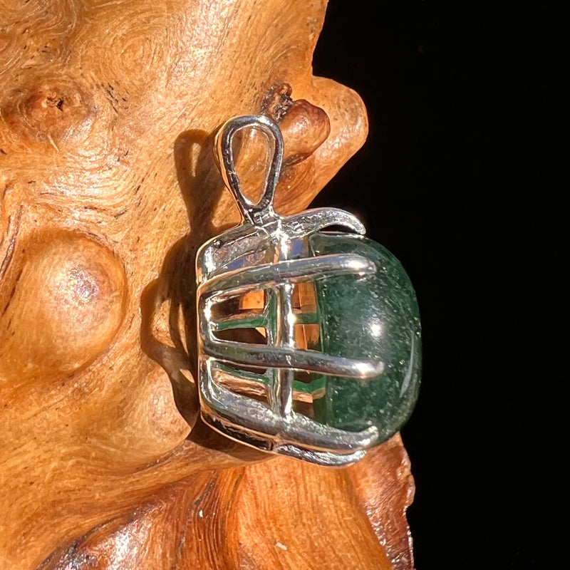 Green Aventurine Pendant Sterling Silver #6270-Moldavite Life