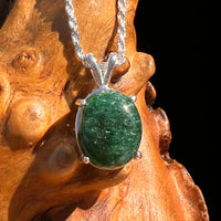 Green Aventurine Pendant Sterling Silver #7748-Moldavite Life
