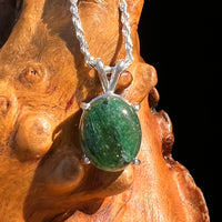 Green Aventurine Pendant Sterling Silver #7750-Moldavite Life