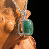 Green Aventurine Pendant Sterling Silver #7751-Moldavite Life
