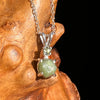 Green Garnet & Moldavite Necklace Sterling Silver #6689-Moldavite Life