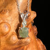 Green Garnet & Moldavite Necklace Sterling Silver #6695-Moldavite Life