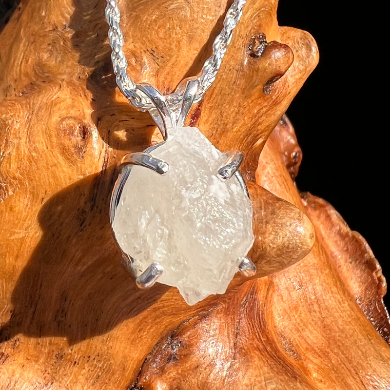 Green Herderite Pendant Sterling Silver #8256-Moldavite Life