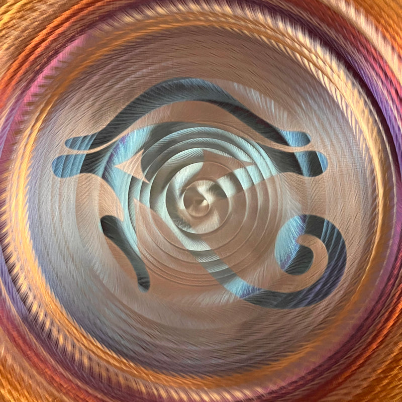 Grotta Sonora 3rd Eye Horus Crystal Gong 26"-Moldavite Life