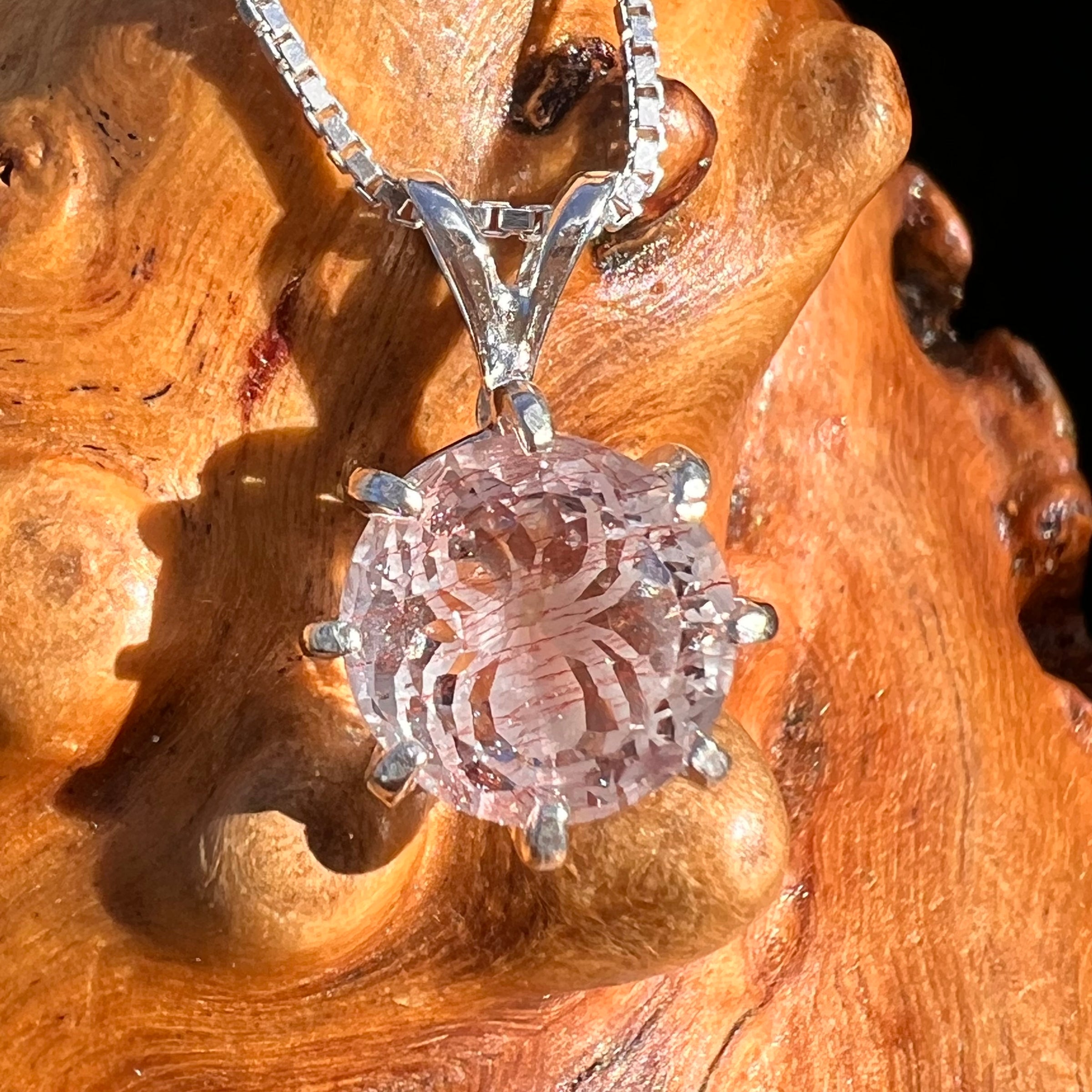 Harlequin Quartz Spider Pendant Sterling Silver #7791-Moldavite Life