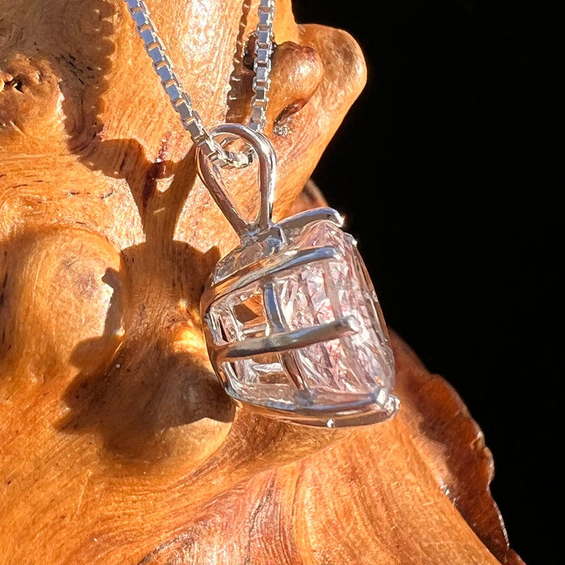 Harlequin Quartz Spider Pendant Sterling Silver #7792-Moldavite Life