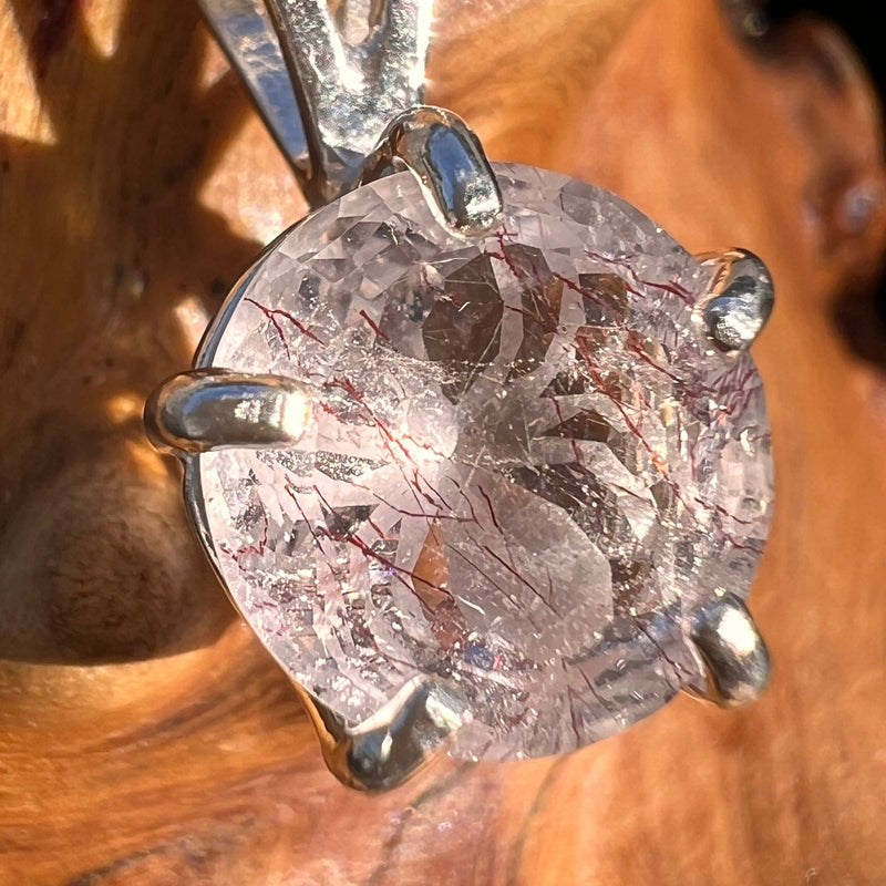 Harlequin Quartz Spider Pendant Sterling Silver #7794-Moldavite Life