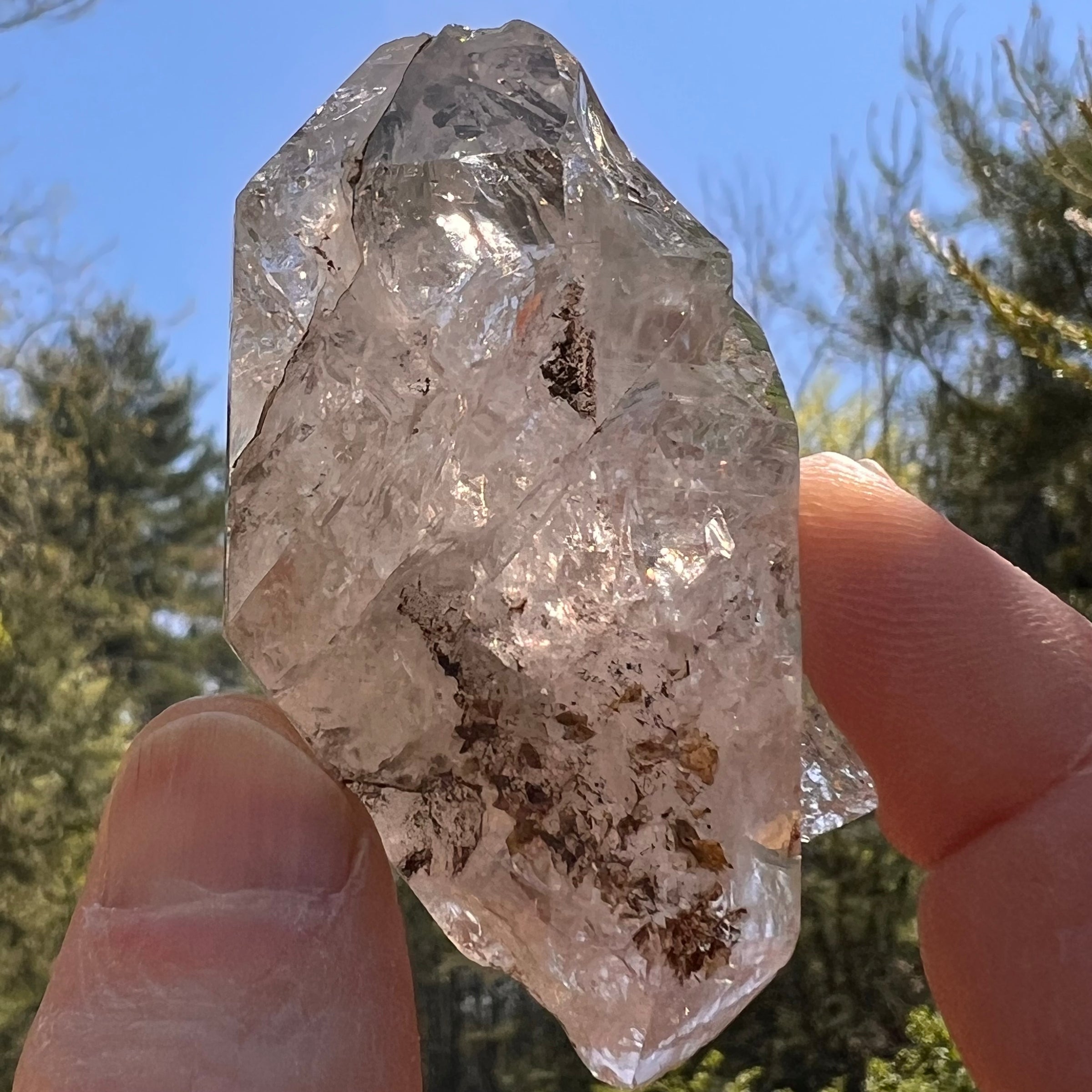 Herkimer Diamond Crystal NY, USA #44-Moldavite Life