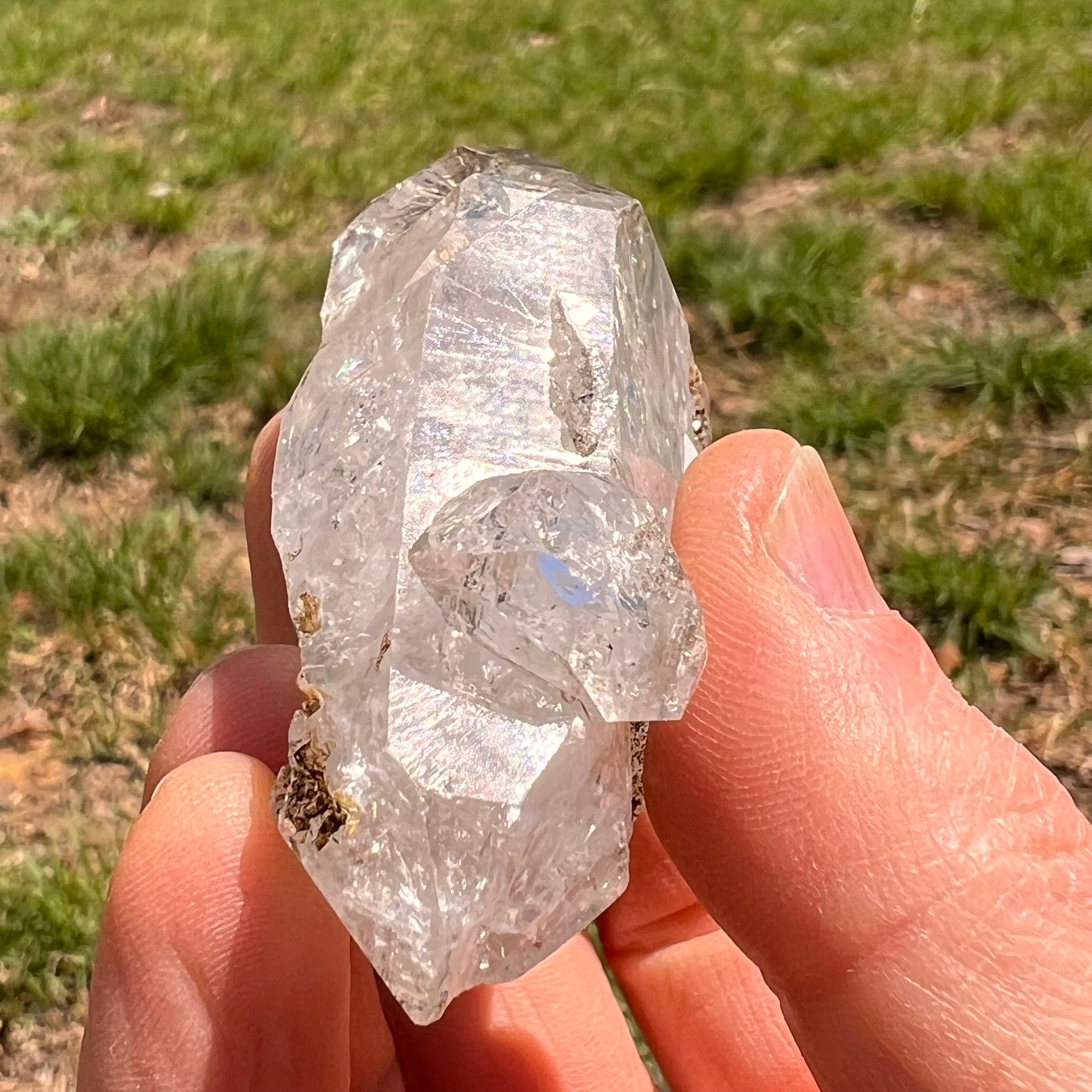 Herkimer Diamond Crystal NY, USA #44-Moldavite Life
