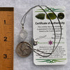 Herkimer Diamond & Moldavite Necklace Sterling #6055-Moldavite Life