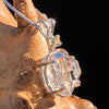 Herkimer Diamond & Moldavite Necklace Sterling #6059-Moldavite Life