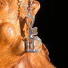 Herkimer Diamond & Moldavite Necklace Sterling #8020-Moldavite Life