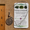 Herkimer Diamond & Moldavite Necklace Sterling #8022-Moldavite Life