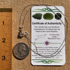 Herkimer Diamond & Moldavite Necklace Sterling #8025-Moldavite Life