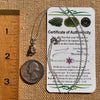 Herkimer Diamond & Moldavite Necklace Sterling #8026-Moldavite Life