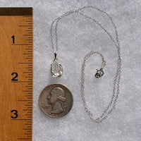 Herkimer Diamond Necklace Sterling Silver #6046-Moldavite Life